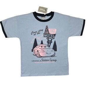 Cotton On Disney Pixar Cars Sally Carrera Short Sleeve Graphic Tee Size 9-10